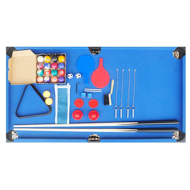 4 in 1 Multi-Function folding billiard pool table with foosball , table tennis ,hockey game