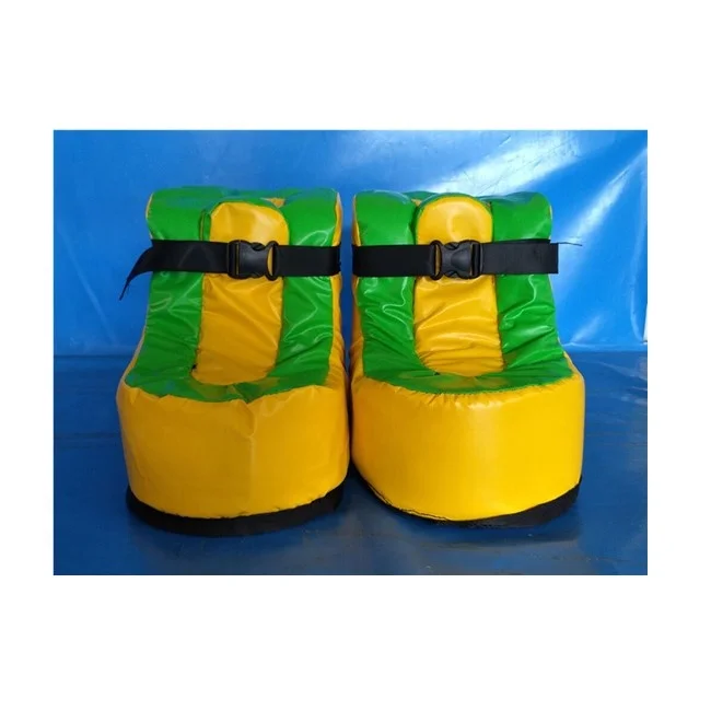 Outdoor team building game Giant Inflatable Sports Shoes /inflatable football shoes/inflatable soccer speed shoes