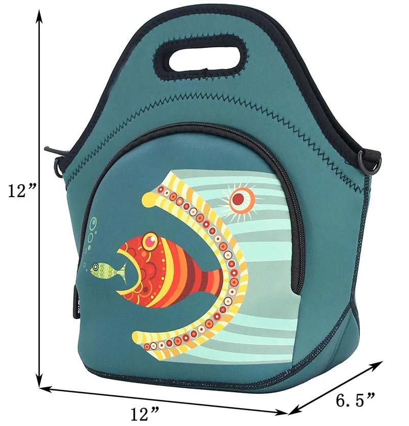 EDIOM Waterproof Insulated Kid Food Eco-friendly Neoprene Lunch Tote Bag
