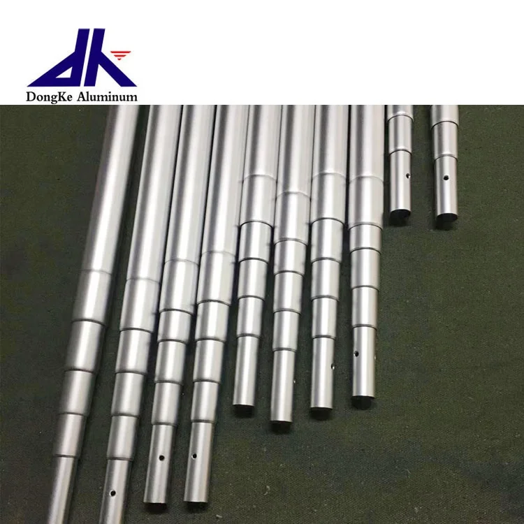 Aluminium tube/aluminum telescopic tube/telescopic pole 6 meter