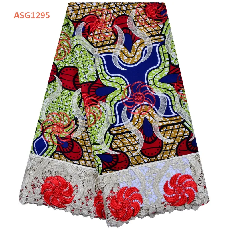 
African Guipure Wax Lace Fabric With Lace 2018 New Design Embroidered Lace For Wedding Dress Material 