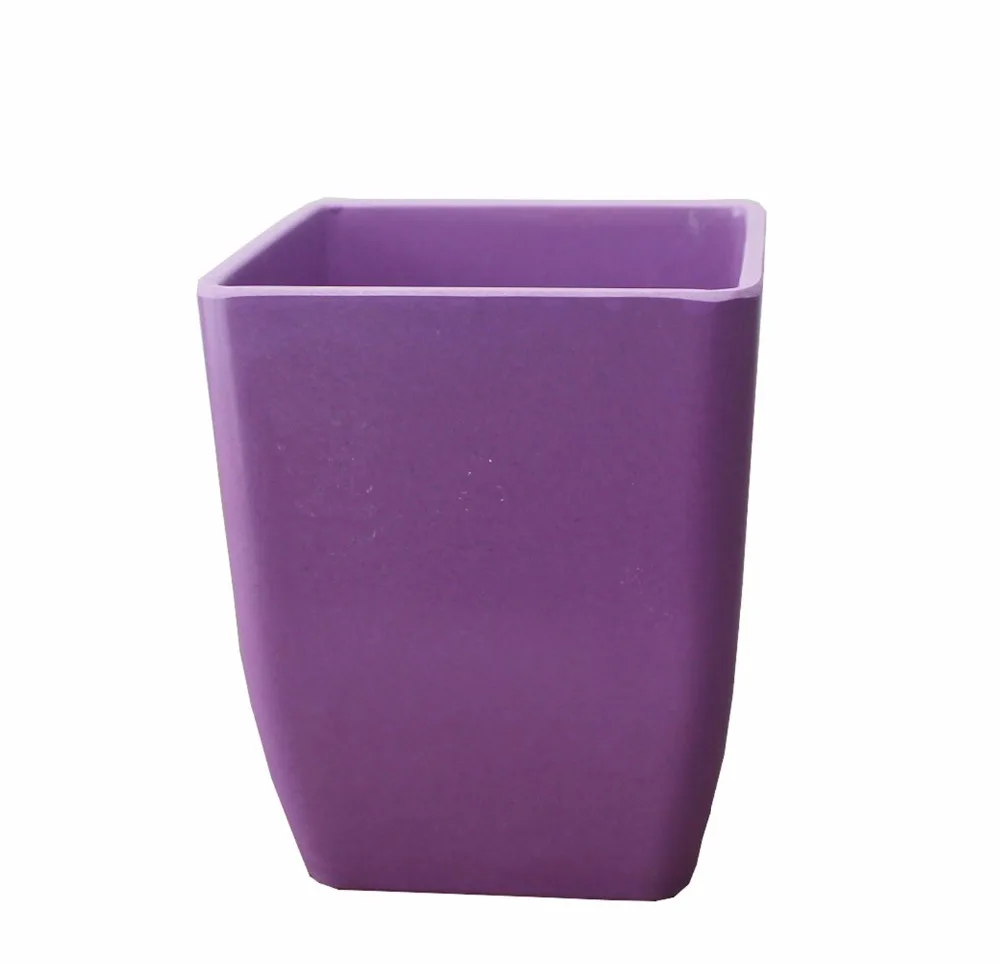 eco round bamboo fiber glass vases