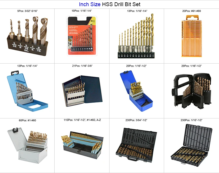 41Pcs Metric DIN338 Black Oxide Rolled HSS Drill Bit Set for Metal Stainless Steel Aluminium Drilling in Plastic Box