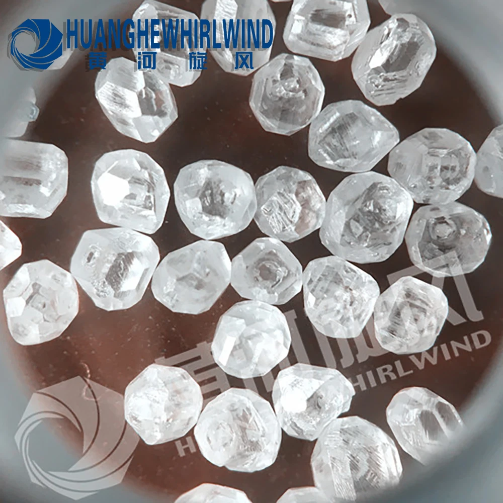 made in china low price perfect shape HTHP white rough uncut synthetic diamond