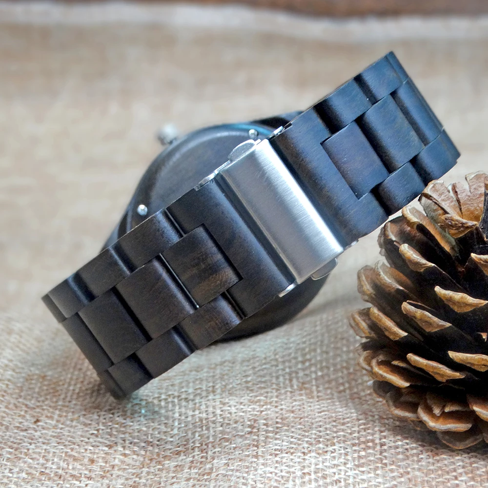 
Natural eco-friendly wooden watch for men logo custom wristwatches Ready to ship 