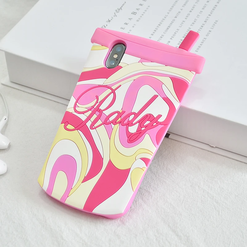 чашки слова индивидуальный дизайн мобильного аксессуары 3D Силиконовая задняя крышка для iphone 8 7 6 Plus X телефона чехол