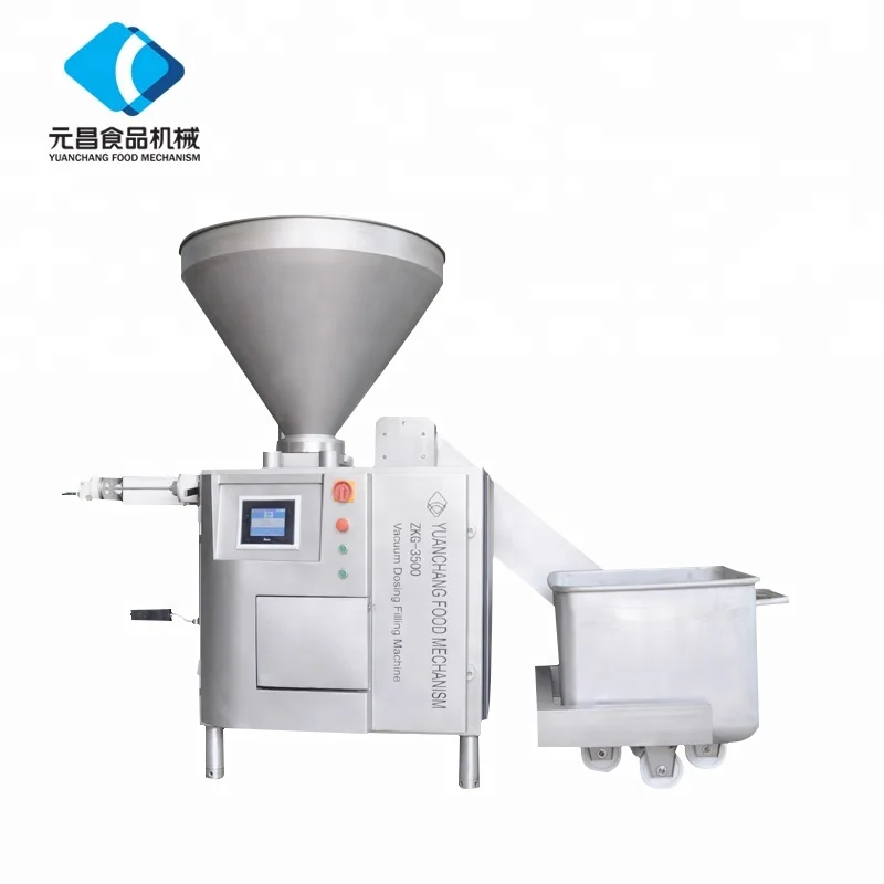 automatic vacuum sausage filling machine with twister for sale/sausage making machine