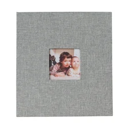 Photo Album self adhesive DIY Scrapbook 5x7 40 Pages 802 pictures linen cloth cover screw post bound album