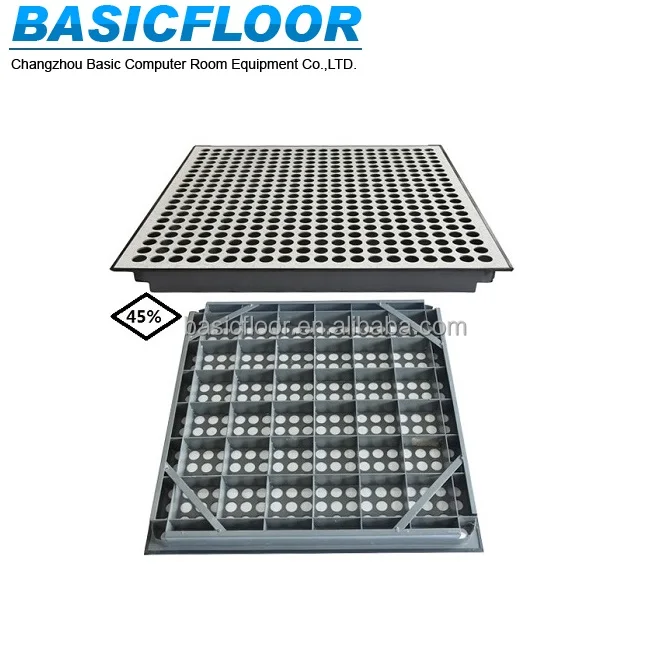 
Wholesale anti-static access flooring tile steel perforated raised floor 