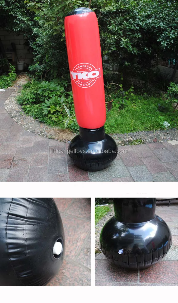 D07 Inflatable Sand Filled Free Standing Boxing Bag  durable PVC made inflatable swimming pool toys
