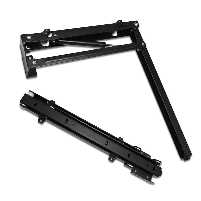 
 Space saving shelf support shoe cabinet wardrobe stool hydraulic buffer hidden folding seat stool bracket  