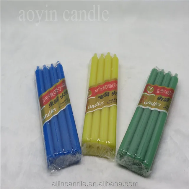 Wholesale AOYIN 14G Cheap White Candles/white Household Candles/small Candles to Mideast Market
