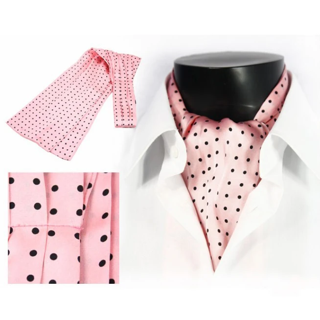  100% Последние Формальные высококачественные мужские галстуки в горошек из шелка