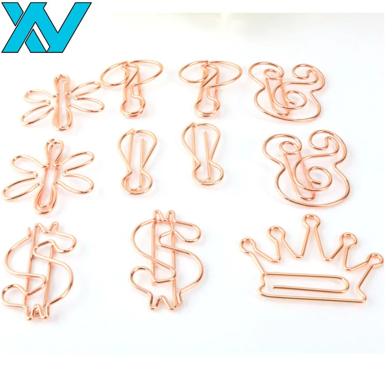 Зажим для бумаги в форме кактуса золотистого/розового цвета