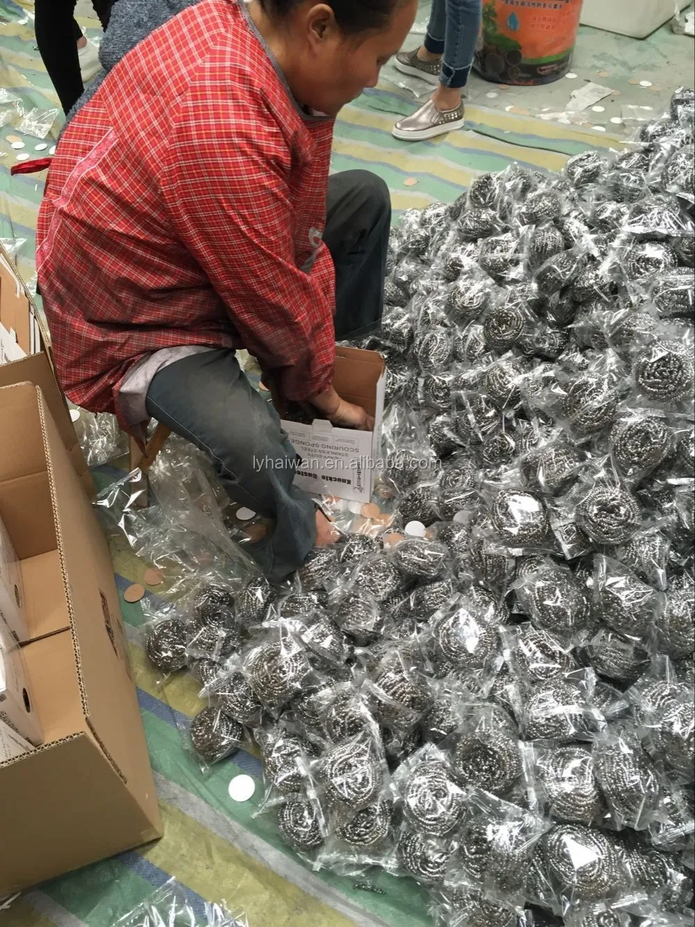 stainless steel scrubber,iron sponge,steel ball from manufacturer+8618315708563