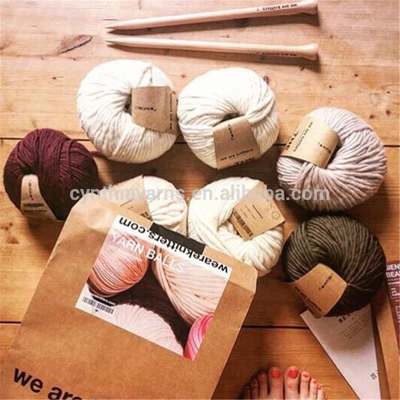 
Wholesale 8mm Thickness For Knitting Iceland Wool Yarn Pure Wool Quality Single Ply 