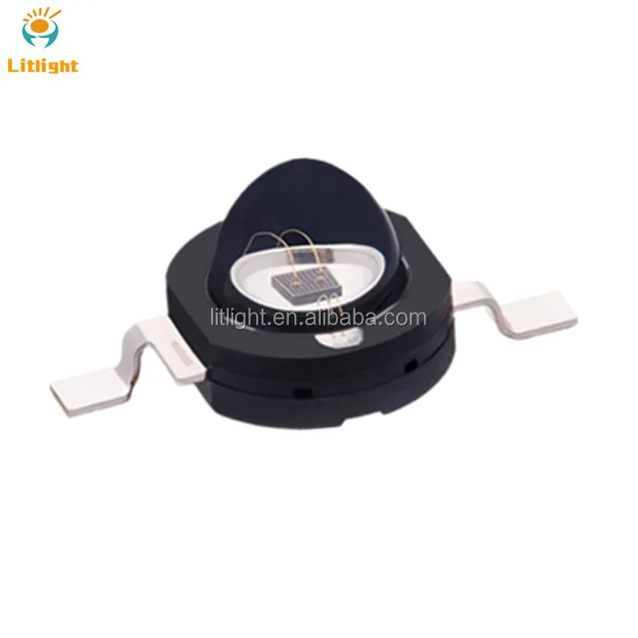 Narraw Beam Angle 3000K 3500K 5600K 6300K 12000K 13000K color temperature Diode 3w high power led chip with 60 degree dome lens