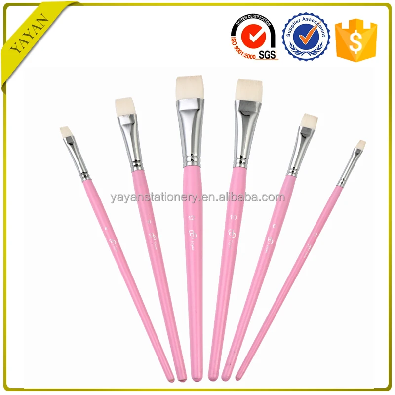Strong Spring Back Synthetic Nylon Bristle Hair Artist Paint Brushes Set For Face Body Painting