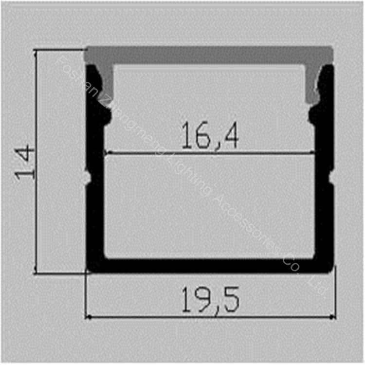 
High quality aluminum led profile used for 6-8mm LED glass shelf light/led aluminum profile for 10mm glass shelves 