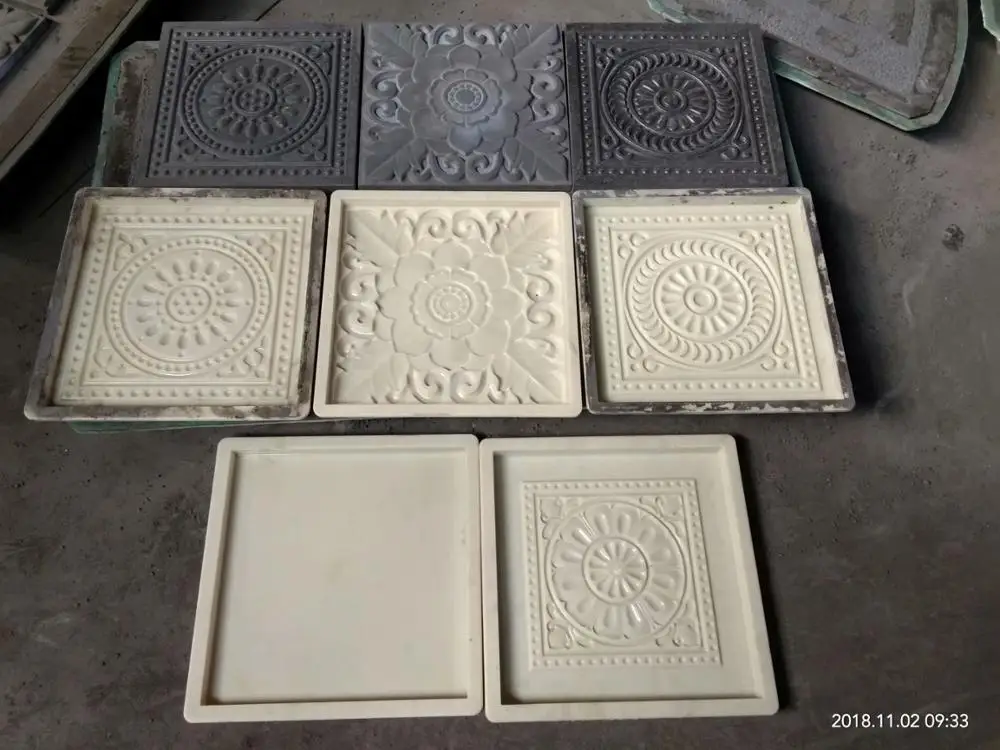 Precast Decorative Concrete interlock  paver plastic molds