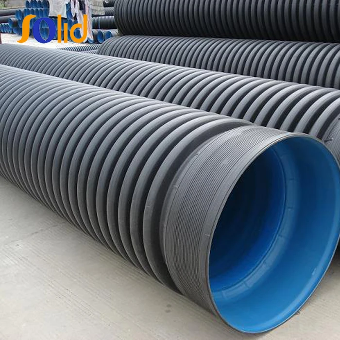 Large Diameter Polyethylene HDPE Double Wall Corrugated pipe