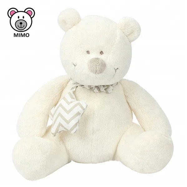 Handmade Adorable Baby Teddy Bear Plush Toy With Scarf Wholesale Custom Cute Kids Toy Sleeping Stuffed Animal Soft Plush Bear