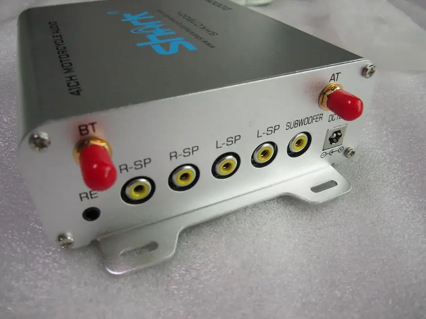New Design 2000W 4.1CH Silver Color Audio Amplifier Speaker Box for Motorcycle