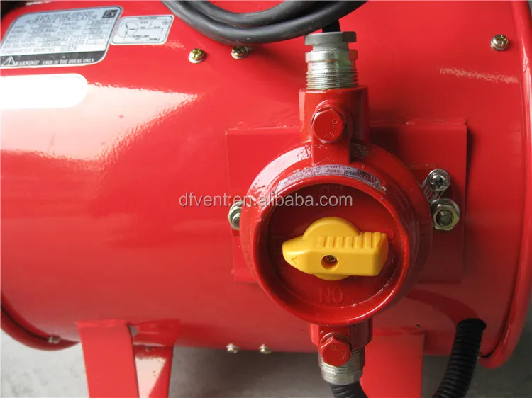 300mm 220V red explosive proof ventilation fan blower