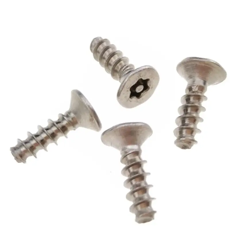
3.2 mm Flat Stainless Steel Security PT Screws with Pin Torx Head 