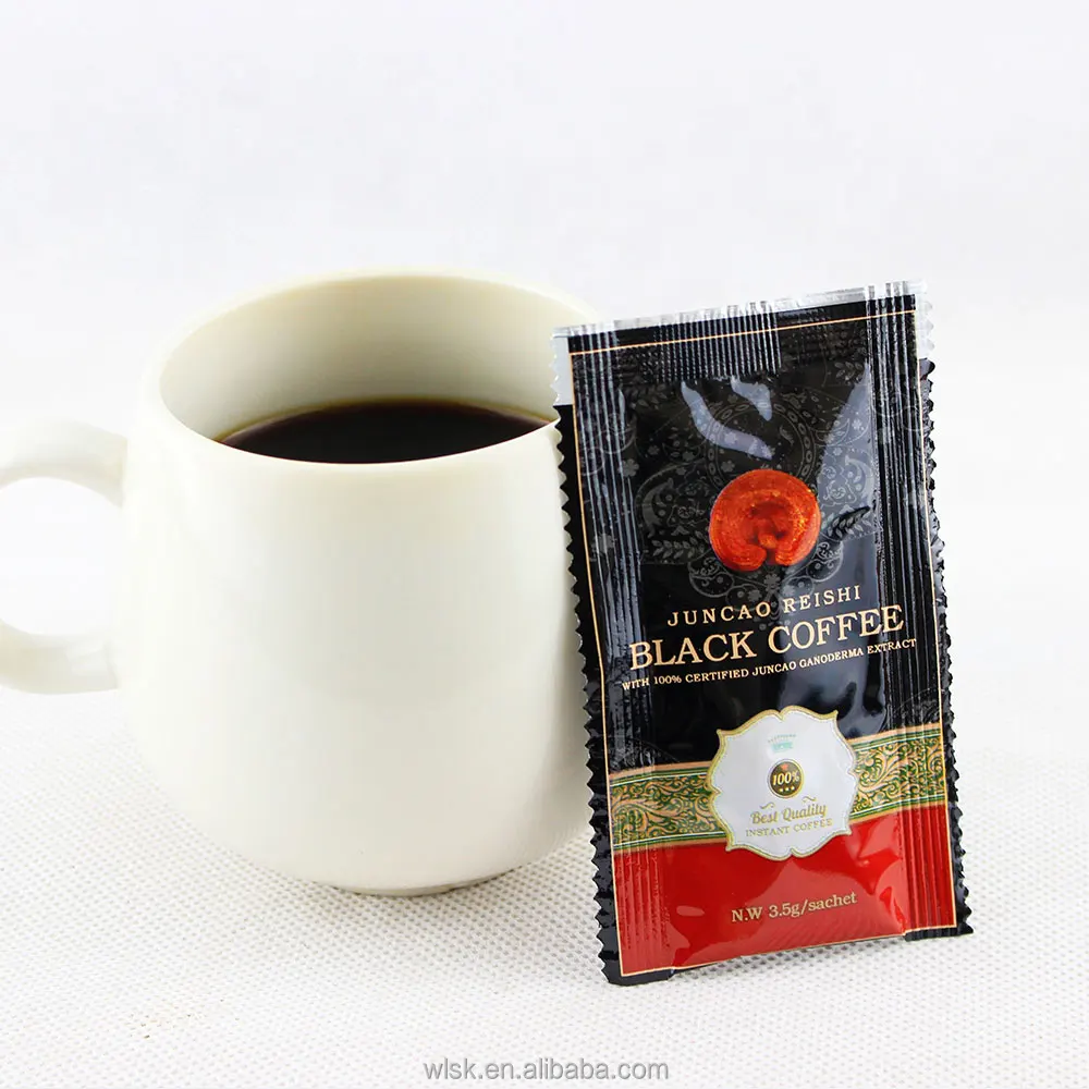 Free samples gano black reishi coffee ganoderma extract coffee 2 in 1
