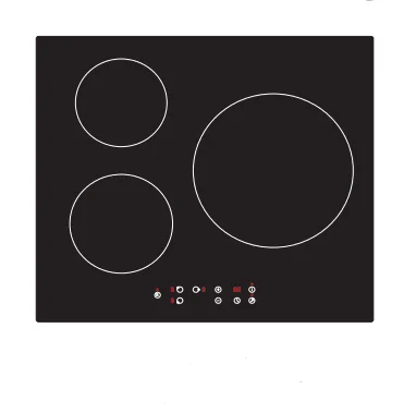 
3 heating zone built-in induction cooker induction hob 