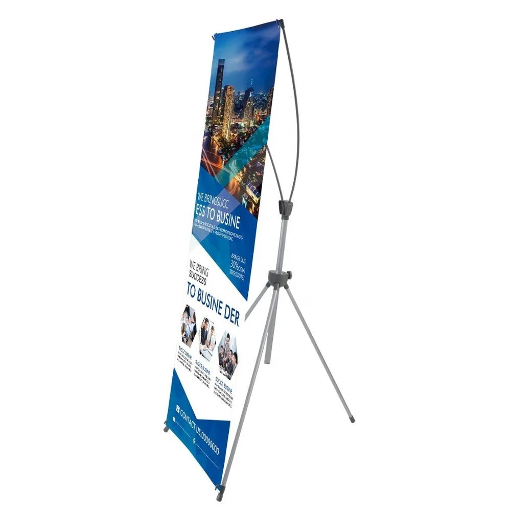 New design x banner floor stand 80 x 180 cm from factory