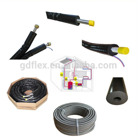 Бесшовная УФ-стойкая жаккардовая предварительно Изолированная гофрированная труба из нержавеющей стали