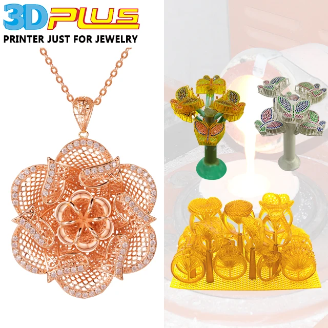 2018 г., Китай, Заводская поставка, DLP 3D-принтер, печать, литье под давлением, золото, 3D ювелирные изделия