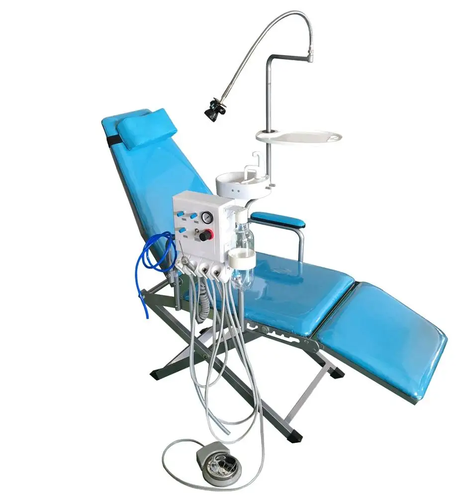 
Luxury dental chair portable mobile folding dental unitchair with Rechargeable LED Light MSLDU22 