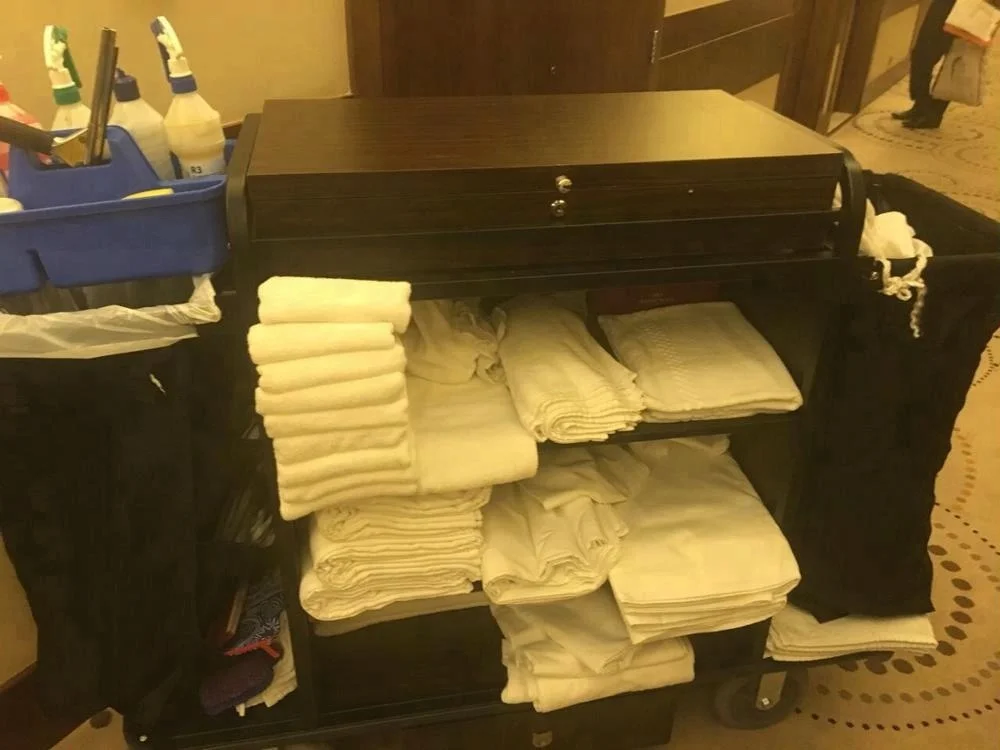 
New design cheap price hotel housekeeping trolley /room maid cart 