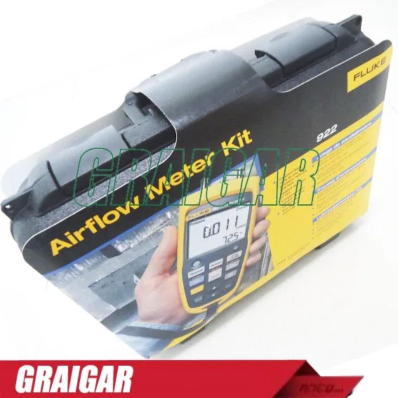 Fluke 922 Air Flow Meter Micromanometer HVAC Pressure, Air Flow Speed Differential Pressure