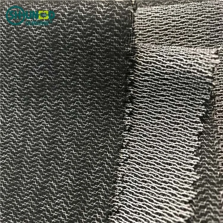 Shrink-Resistant brushed woven tricot knitted fusible interlining