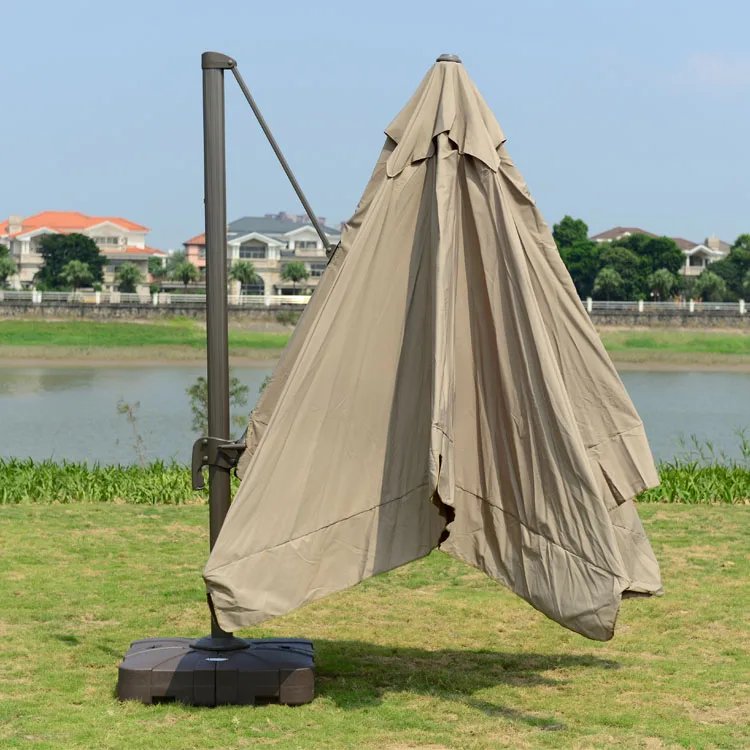 Hotel Sunshade Aluminum Rotatable Umbrella