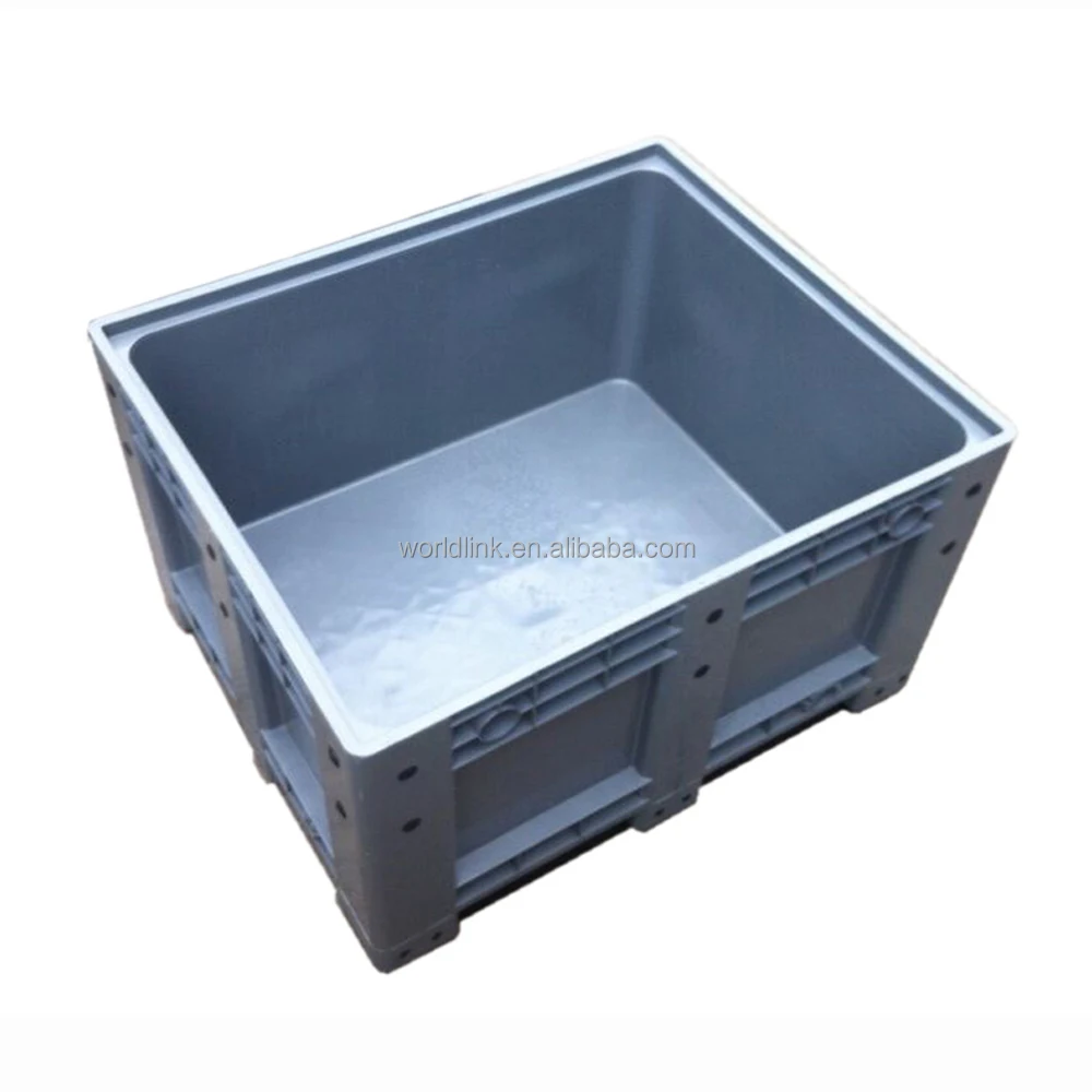 120x100x76cm Plastic Solid Stacking Industrial HDPE Bulk Bin