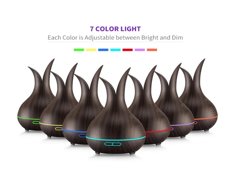 New product ideas 2018 Best selling easy home Wooden grain air home ultrasonic aroma mist humidifier 400ml essential oil diffuse