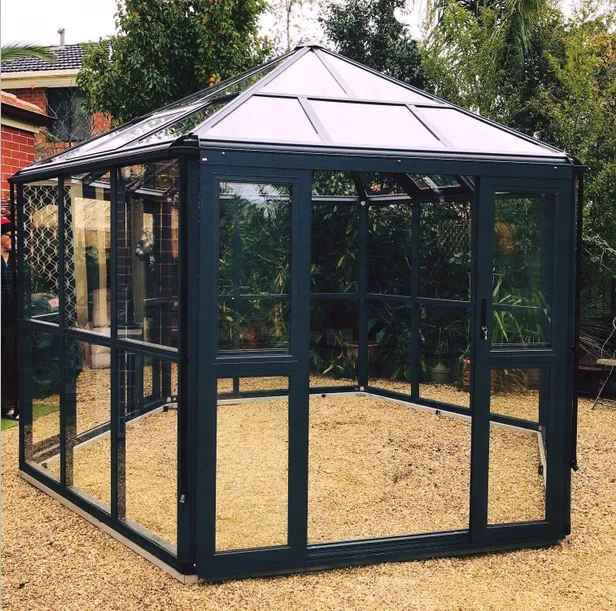 G-MORE Luxury Aluminum frame Hexagon Shape Sun Room