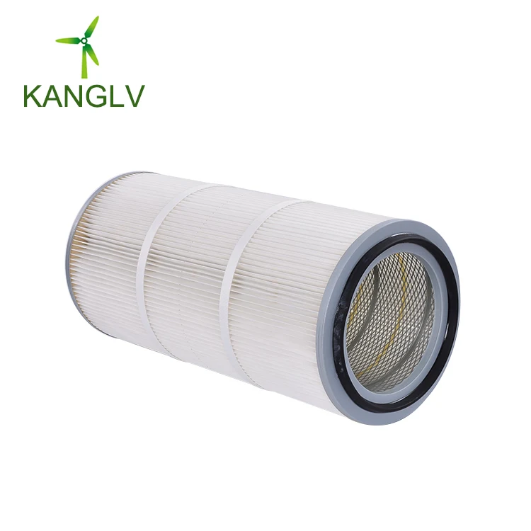 Industrial pleated filter cartridge, air filter cartridge