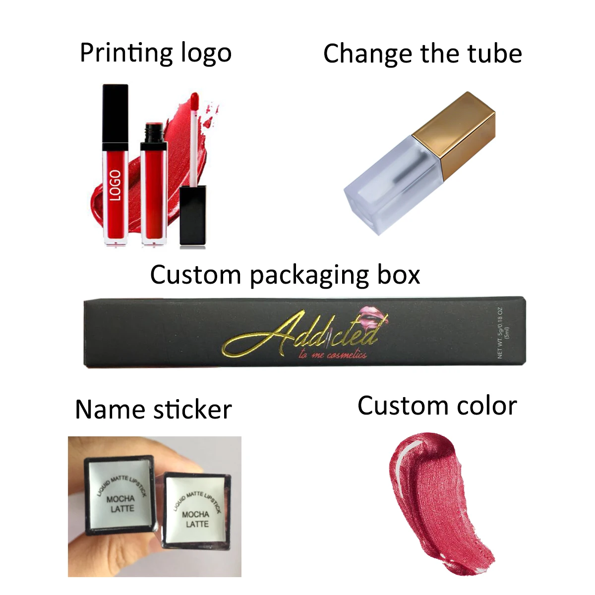 
Logo Girls For Children Glass Private Customised Lip Gloss 