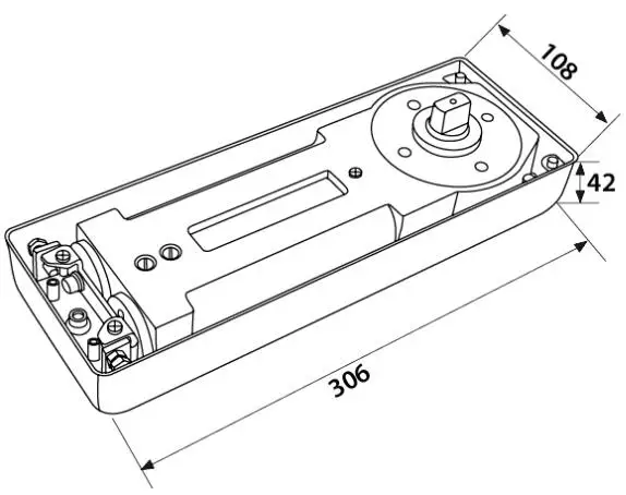 
HaiDeLi two speed variable adjustable stainless steel floor hinge H-784 
