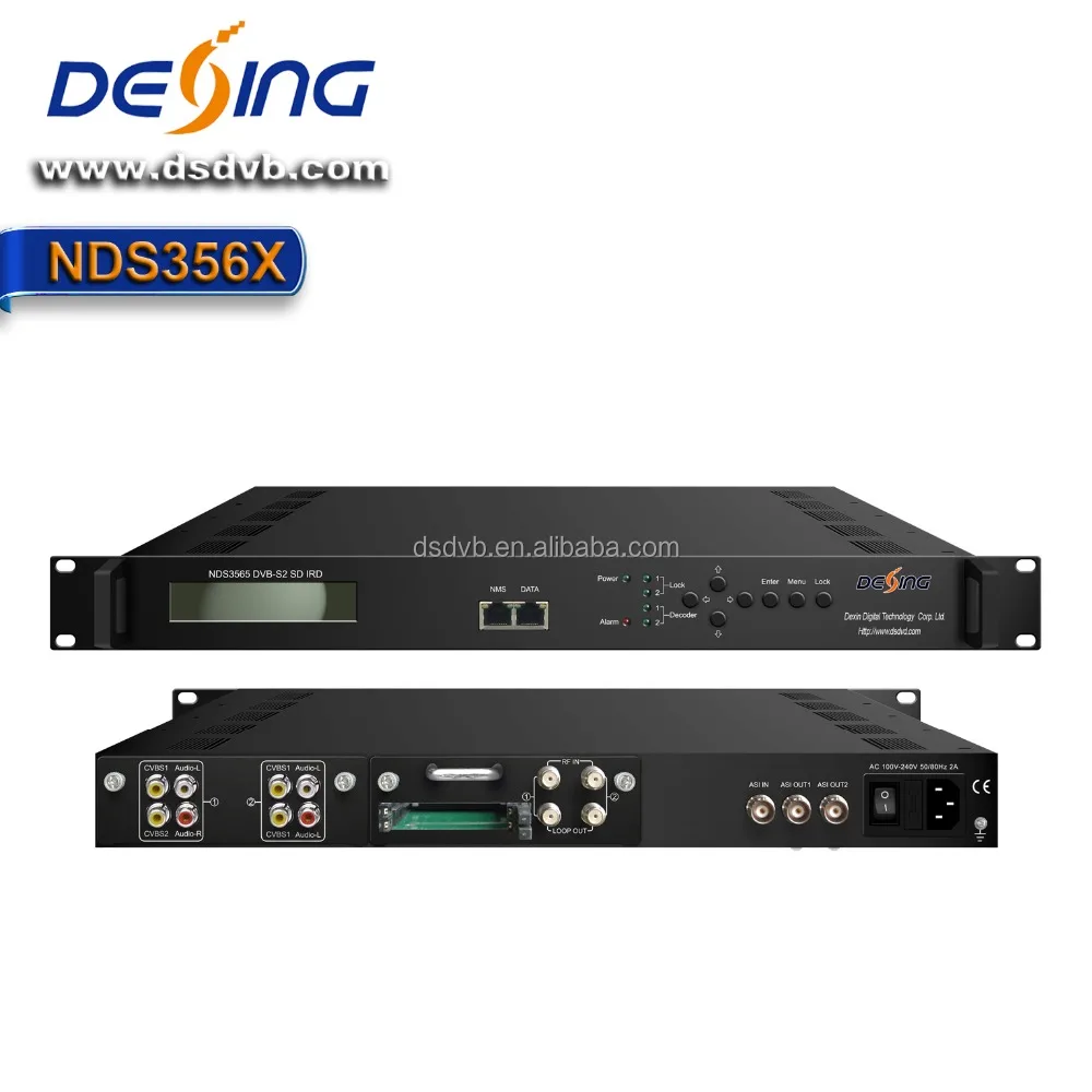 NDS356X DVB-C/T/(T) tuner input CI slot SD IRD