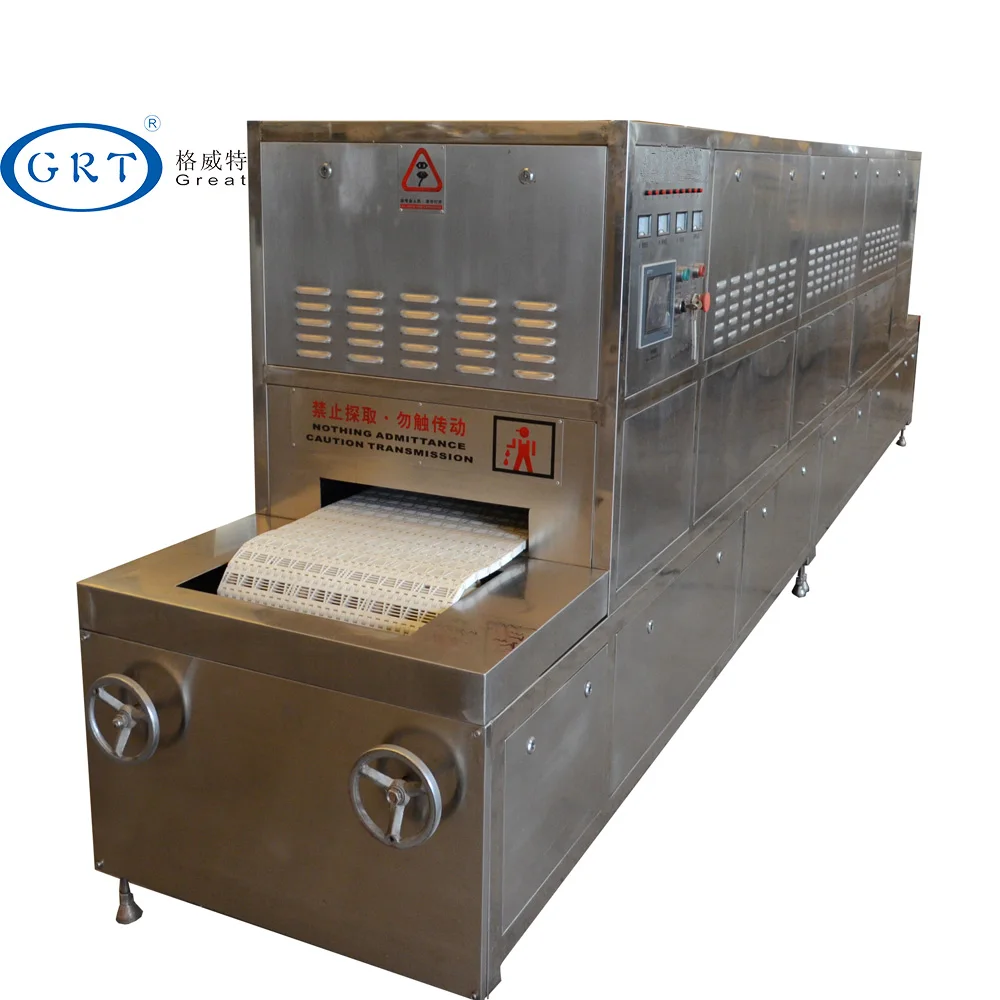 Industrial Stainless Steel Yellow Mealworm Microwave Drying Machine