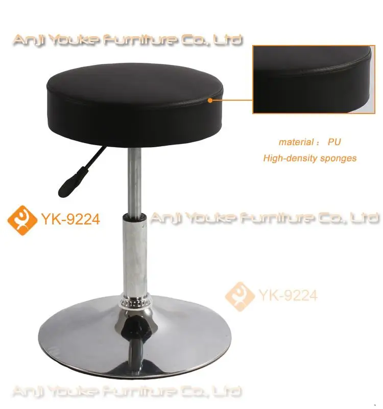 
Wholesale Simple Round Base Swivel Rolling Bar Stool for Office 