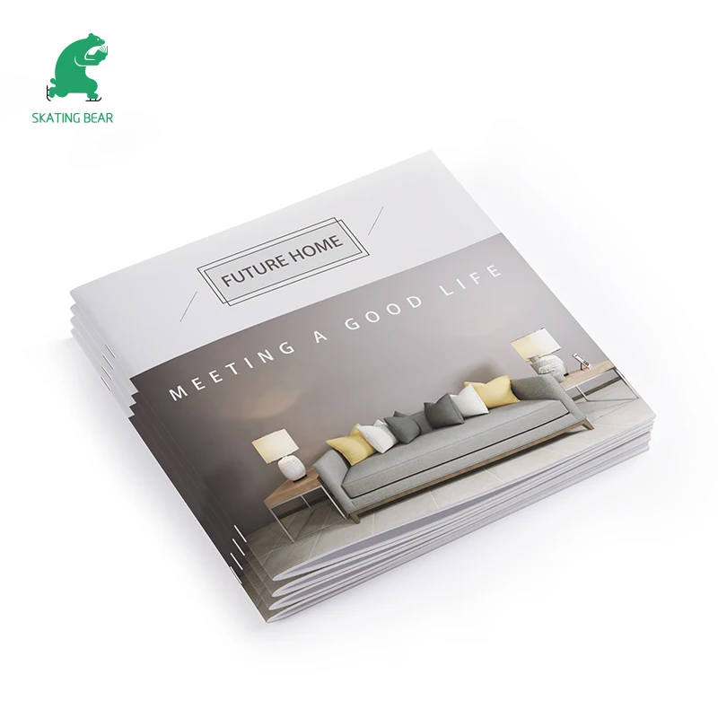 Saddle Stitch Binding Booklet Brochure Printing Service All Custom Free Sample Fast Shipping