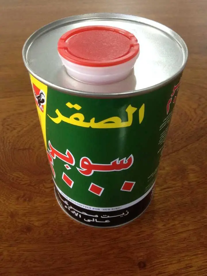 
1 Liter round metal rectangular cans plastic tin can with lids empty tin cans with flexible spout for olive oil 